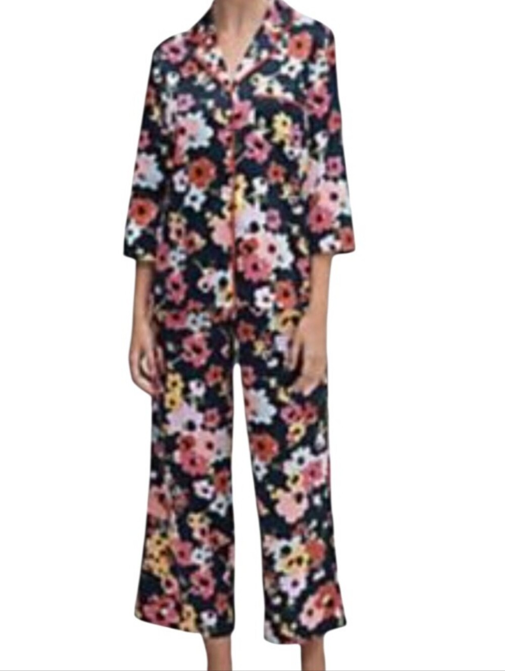Kate Spade Floral Satin Pajama Set.... Size Medium